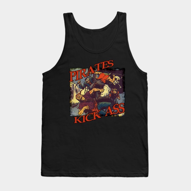 Pirates Kick Ass Tank Top by Joaddo